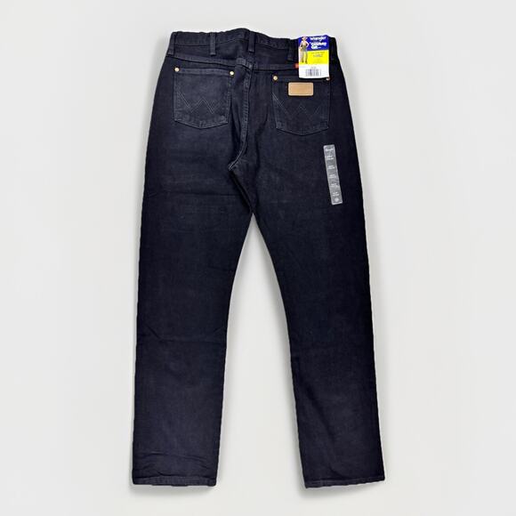 NWT Wrangler Womens Cowboy Cut Jeans 13x34 Black 14MWZ Natural Rise Slim Tapered - Picture 1 of 16